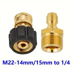 고압 어댑터 키트, M22 14mm/15mm ~ 1/4