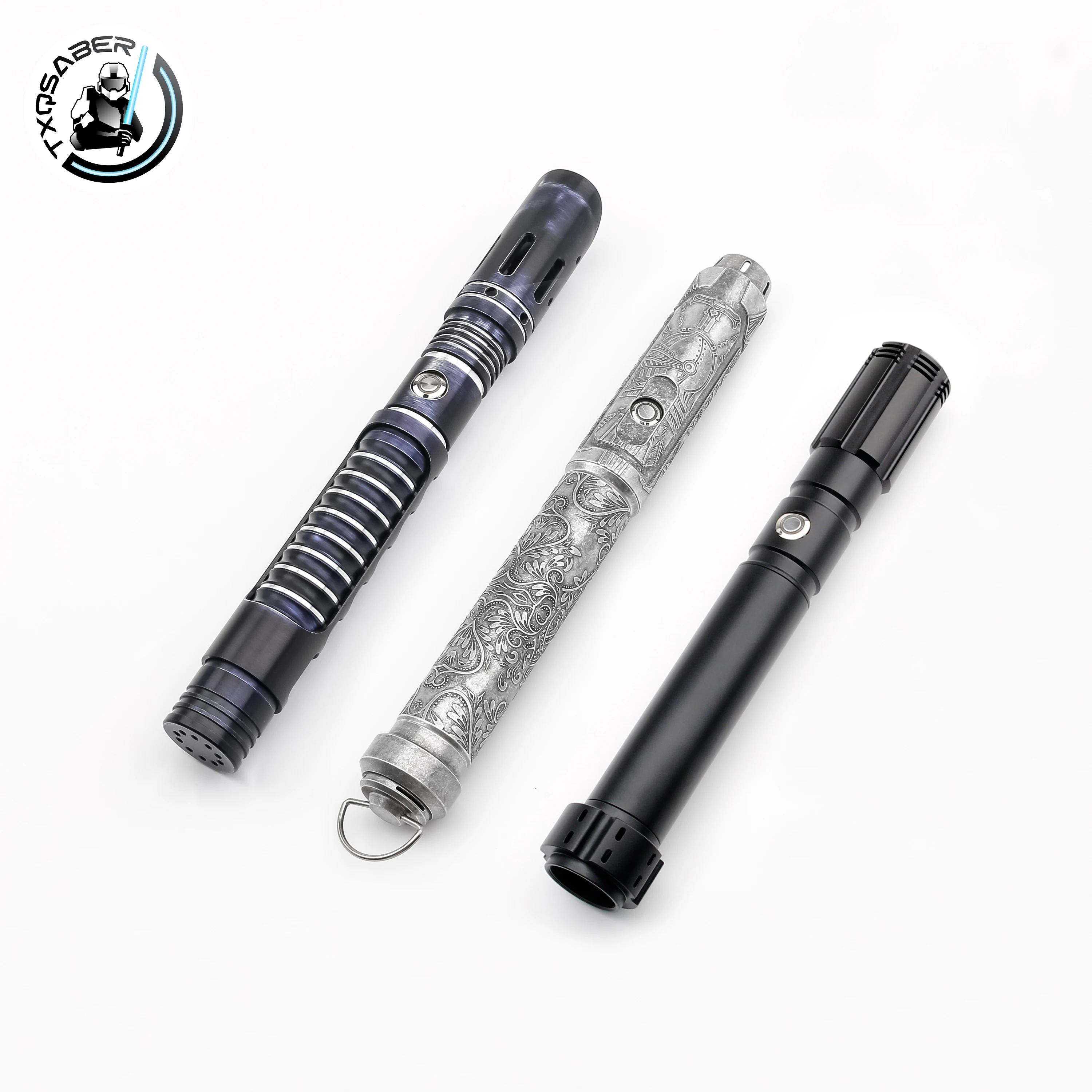 TXQSABER Lightsaber 레이저 칼 금속 힐트 용 빈 힐트 부품 DIY 세이버 액세서리 코어 또는 블레이드 없음 맞춤 퍼즐 완구