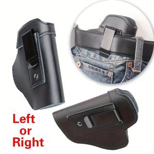 IWB 소가죽 숨겨진 내부 벨트 총 홀스터 글록 17 19 43 S&W M&P P220 P226 P229 XD/XDS 사냥