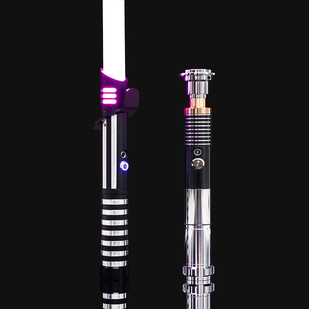 루크 RGB 금속 광선 검 레이저 칼 세이버 드 루즈 Kpop 라이트 스틱 깜박이는 무기 레이브 장난감 Espada Brinquedos Juguetes Zabawki