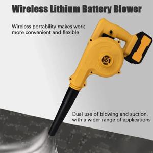 다용도 무선 공기 송풍기 및 진공 청소기 DeWalt 18V 20V 리튬 배터리 용 전기 먼지 컴퓨터 수집기 ​​리프 먼지 떨이