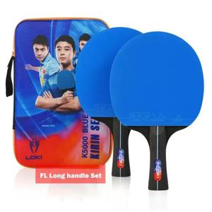 LOKI K5000 K3000 K1000 탁구 라켓 세트 2pcs 홈 엔터테인먼트 탁구 라켓 블루 컬러 탁구 고무