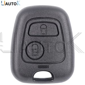 자동 원격 키 자동차 Fob 쉘 케이스 교체 푸조 206 207 307 408 607 Xsara Picasso For Citroen C1 C2 C3 C4 2 버튼