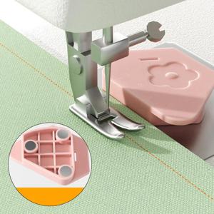 자석 잠금 스티처 재봉틀 액세서리 새로운 다목적 자석 게이지 가장자리 다각형 안티 컬링 플라스틱 포지셔너