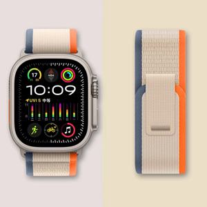 Apple Watch Ultra 2 밴드 용 트레일 루프 49mm 45mm 44mm 42mm 46mm 41mm 나일론 팔찌 correa iWatch 시리즈 10 9 8 7 6 5 SE 스트랩