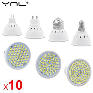 10 개/몫 GU10 MR16 LED E27 E14 LED 램프 스포트 라이트 전구 AC 220V 240V 48 60 80 LED Bombillas Ampoule Lamparas LED 전구 실내