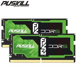 PUSKILL DDR5 노트북 RAM 32GB 16GB 8GB 1.1V 262 핀 5600MHz 5200MHz 4800MHz CL46 CL42 CL40 노트북 SODIMM 메모리