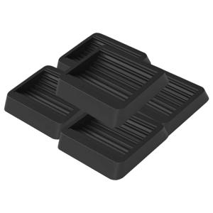 50x64mm 의자에 대 한 5pcs TPU 휠 Stoppers 안티 캐스터 패드 가구 바닥 프로텍터 블랙 홈 오피스 사용
