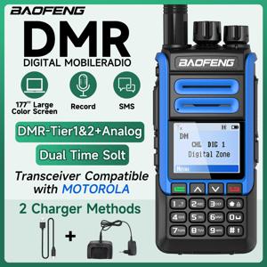 BAOFENG DR-1802U DMR 디지털 워키 토키 듀얼 모드 아날로그 듀얼 타임 슬롯 레이어 1+2 햄 라디오 양방향 라디오