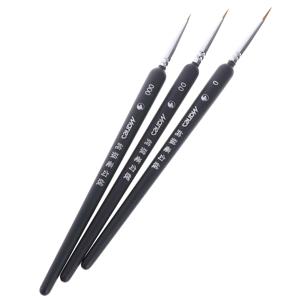 3pcs 브러쉬 0/00/000 늑대 헤어 브러쉬 세부 미술 그림에 대 한 설정 소형 아크릴 수채화 오일 구 아슈 페인트 브러시 펜