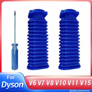 다이슨 V7 V8 V10 V11 진공 청소기 소프트 롤러 소프트 롤러 블루 호스 유연한 부드러운 고무 튜브 용 교체 하부 덕트 호스