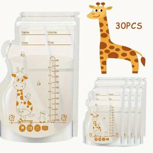 BPA 프리 우유 보관 가방, 안전한 모유 및 아기 식품 냉동고 가방, 쉬운 수유, 30/팩, 250ml