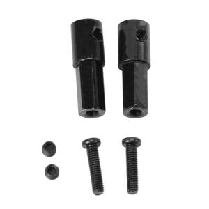 BABQ 2Pcs 금속 후면 차축 샤프트 어댑터 액세서리 WPL D12 C14 C24 C34 B24 B36 MN D90 D91 MN99S RC 자동차 부품