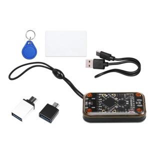 BABQ RFID 스마트 칩 리더 + UID 카드 및 키 체인 스마트 카드 에뮬레이터 RFID 에뮬레이터 읽기 작가 EM125Khz IC 13.56Mhz 배지 디코드