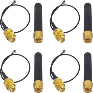 4PCS LoRa 안테나 868MHz 915MHz 3DBI, U.FL I-P-E-X-1-Lora 보드 용 SMA 커넥터 ESP32 Lora32u4 II WiFi Lora32 15cm
