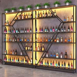 상점 가구 상업용 코너 유리 캐비닛 레스토랑 미니 바 선반 이동식 조립 뷔페 주류 Vitrina Storage Wine