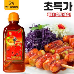 (식판사) 매콤한 청우 캡사이신소스 550g x 12개 짬뽕 불족발 칼칼한 요리에 곡 필요한 소스입니다.