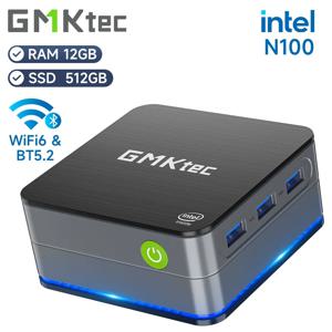 GMKtec G2 미니 PC Windows 11 Pro Intel 12세대 Alder Lake N100 미니 PC DDR5 12GB RAM 512GB ROM WiFi 6 BT5.2 데스크탑 컴퓨터