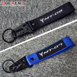 오토바이 3D 자수 키 체인 열쇠 고리 액세서리 Yamaha MT07 MT09 MT-07 MT-09 FZ07 FZ09 2022 2021 2020 2019 2018 2017