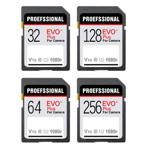 새 SD 카드 32GB 64GB 128GB 메모리 카드 16GB cartao de memória SD 카드 256GB HD 1080p 및 4K 비디오 카메라용