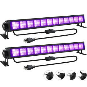 40 LED 블랙 자외선 40W 블랙 라이트 바 스위치 라이트 어두운 파티 용품에 빛나는 할로윈 형광 포스터 무대