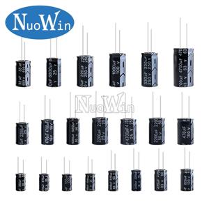 6.3V 10V 16V 25V 35V 50V 400V 450V 1UF 2.2UF 4.7UF 10UF 1000UF 22UF 33UF 47UF 470UF 100UF 220UF 알루미늄 전해 콘덴서