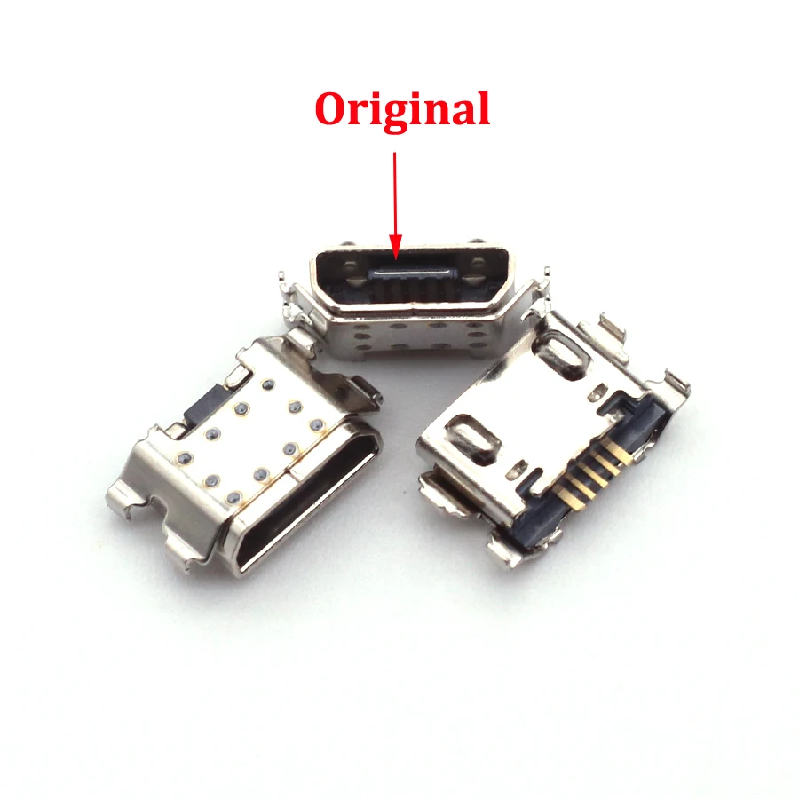 50-100Pc 삼성 갤럭시 A01 A015F DS A015V/M01 M015 M015F/A03 코어/A032F 충전기 잭 포트 용 마이크로 Usb 도크 충전 커넥터
