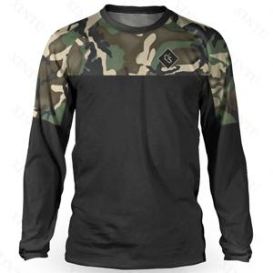 루즈 라이더 남성용 저지 DH 모토크로스 다운힐 슈트 MTB 산악 자전거 통기성 티셔츠 LGRA 긴 소매 스웨트