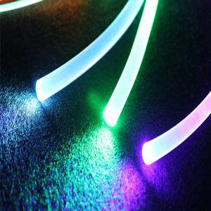 자동차 LED 조명 밝은 긴 1M PMMA 측면 발광 광섬유 케이블 1.5mm/2mm/3mm 직경
