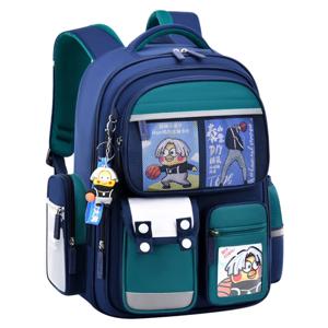 2025 새로운 어린이 학교 가방 소년 배낭 기본 Schoolbag 학생 배낭 1-6 학년 소년 & 소녀 척추 구호 배낭