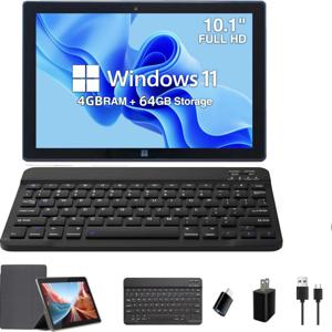 10.1 인치 64 비트 4GB DDR RAM 64GB ROM WINDOWS 11 태블릿 PC N3350 CPU 1920x1200 IPS 화면 HDMI 호환 Type-C USB 3.0 WIFI