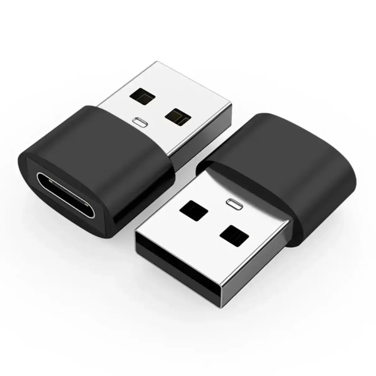 유형 C OTG 어댑터에 2pcs USB Macbook 용 마이크로 USB 유형-c 여성 변환기에 USB USB-C 남성 삼성 S20 USBC OTG 커넥터