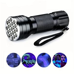 21led 램프 Uv 손전등 네일 아트 램프 Uv 형광 감지 미니 지폐 감지 손전등
