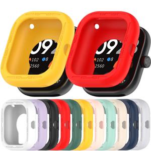 Redmi Watch 4 용 커버 케이스, 부드럽고 내구성이 뛰어난 실리콘 경량 중공 케이스, 보호대 스크린 보호대 액세서리