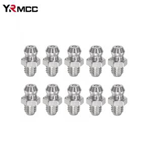 10/20PCS 그리스 건 커플러 스틸 커넥터 피팅 그리스 니플 M6 스트레이트 유압 자동차 필링 도구 그리스 피팅 니플