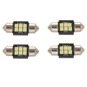 인테리어 자동차 조명용 LED 전구, 번호판 돔 맵 문짝 제공, 400 루멘, 31mm 페스툰 De3175 6428 제논 화이트