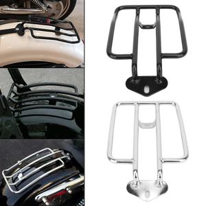 오토바이 크롬 블랙 후면 펜더 수하물 랙 지원 선반 솔로 시트 Harley Sportster Iron XL 883 1200 2004-2021