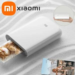 새로운 오리지널 휴대용 미니 Xiaomi 포켓 포토 프린터 무선 블루투스 열전 사 인쇄 AR 비디오 Mijia ZINK 자체 접착 컬러