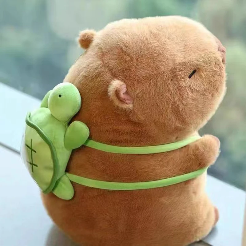 시뮬레이션 감자 튀김 Capybara 플러시 장난감 헝겊 인형 귀여운 인형 Capibara 애니메이션 푹신한 장난감 부드러운 Capybara 플러시 인형 ﻿