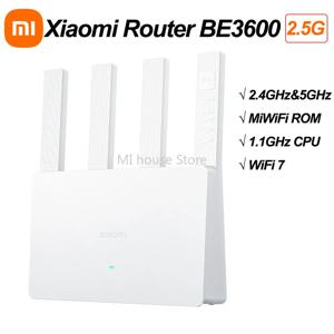 Xiaomi BE3600 2.5G WiFi7 라우터 듀얼 밴드 574Mbps 3600Mbps 4 기가비트 포트 MU MIMO 빔포밍 고속 25G WAN LAN 안정