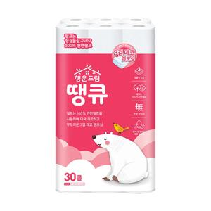 [천연펄프] 행운드림 땡큐 3겹 14m 30롤 1팩