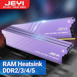 열 패드가있는 JEYI 메모리 RAM 방열판, PC 용 데스크탑 RAM 쿨러 DDR 방사선 방출 DIY DDR2 DDR3 DDR4 DDR5