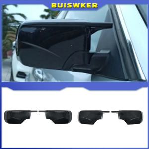 탄소 섬유 패턴 블랙 사이드 미러 커버 캡 교체 BMW E46 316i 318i 318d 320d 320i 325i 328i 330d 330i 1998-2005
