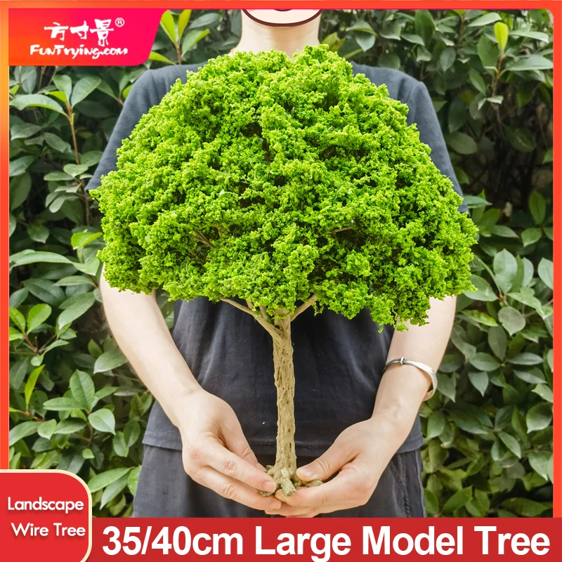 35/40cm 절묘한 모델 와이어 트리 시뮬레이션 트리 1/18 미니어처 모델 트리 기차 철도 레이아웃 조경 정원 장식