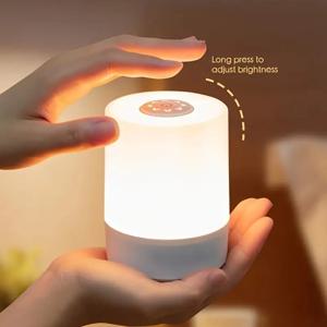 터치 Led 야간 조명 디 밍이 가능한 침대 옆 데스크탑 램프 led 충전식 독서 테이블 램프 침실 조명 거실 장식