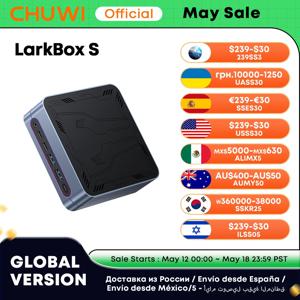 CHUWI LarkBox S 미니 PC 코어 1220P, 16GB RAM, 512GB SSD, 게임용 PC UHD 그래픽 데스크탑 컴퓨터, 윈도우 11, RGB 조명