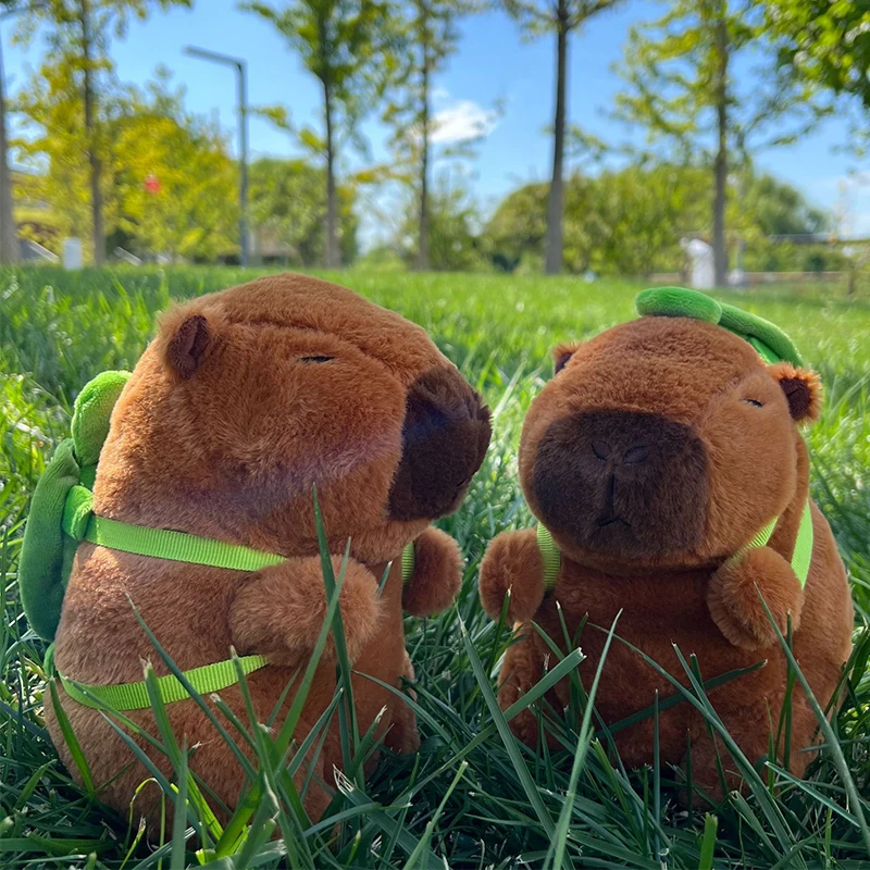 새로운 21cm Capybara 플러시 장난감 시뮬레이션 Capibara 애니메이션 푹신한 장난감 귀여운 부드러운 인형 동물 인형 플러시 크리스마스 선물 어린이를위한