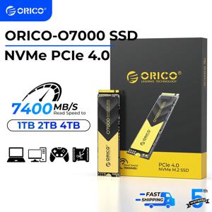 ORICO NVMe SSD PCIe 4.0 최대 7000MB/s M.2 SSD 2280 PCIe 4.0X4 게이머 및 크리에이터용 내부 솔리드 스테이트 드라이브 SSD O7000