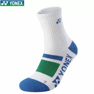 YONEX 2024 새로운 전문 배드민턴 양말 내구성 두꺼운 바닥 미끄럼 방지 통기성 수건 양말 남성과 여성의 중간 튜브 양말