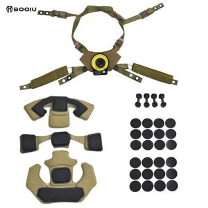 BOOIU 전술 헬멧 교수형 시스템 Wendy 서스펜션 매는 밧줄 턱 스트랩 Airsoft 헬멧 액세서리 Wendy FAST MICH 헬멧